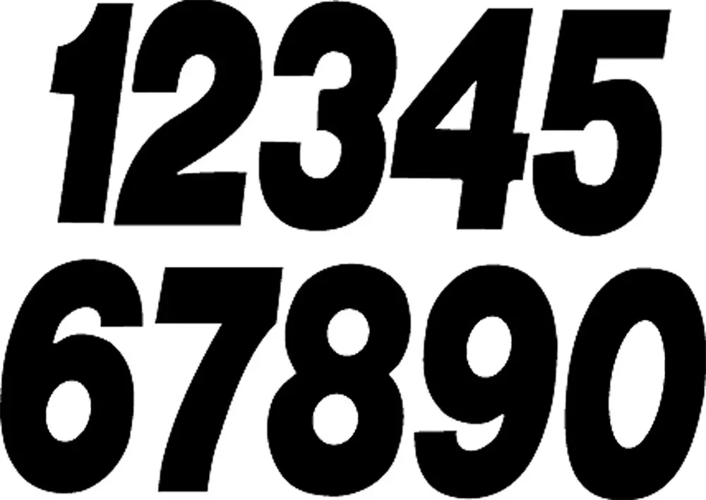 Dirt Digits #0 4" Black PRO Digits 3/PK - PD43B-0