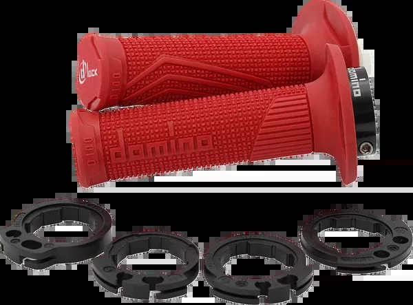 Domino D100 D-Lock Grips – Red