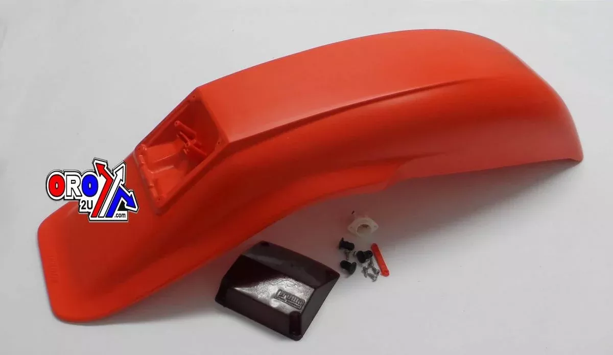 ENDURO REAR FENDER ORANGE, Universal fitting