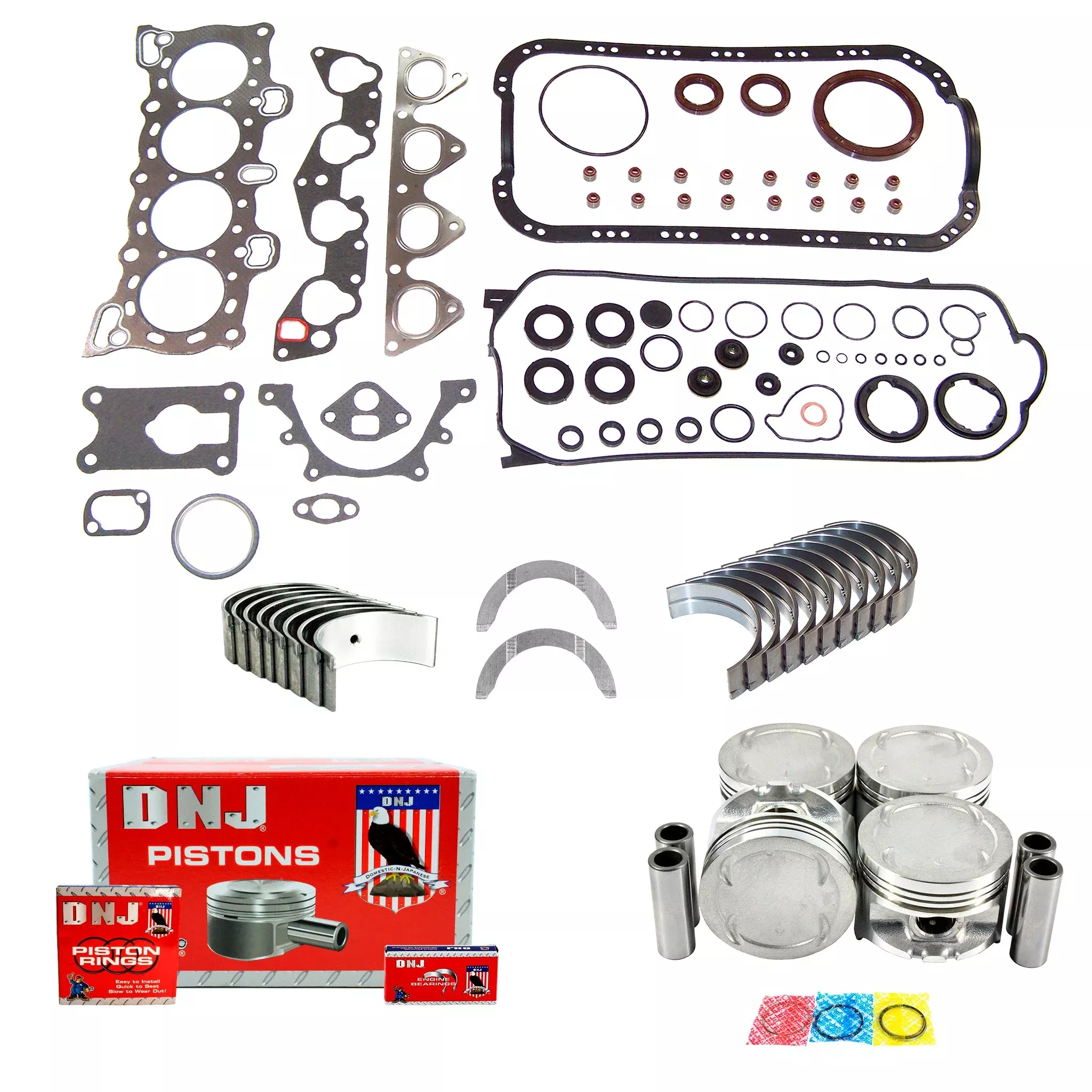 Engine Rebuild Kit 1988-1991 Honda 1.6L