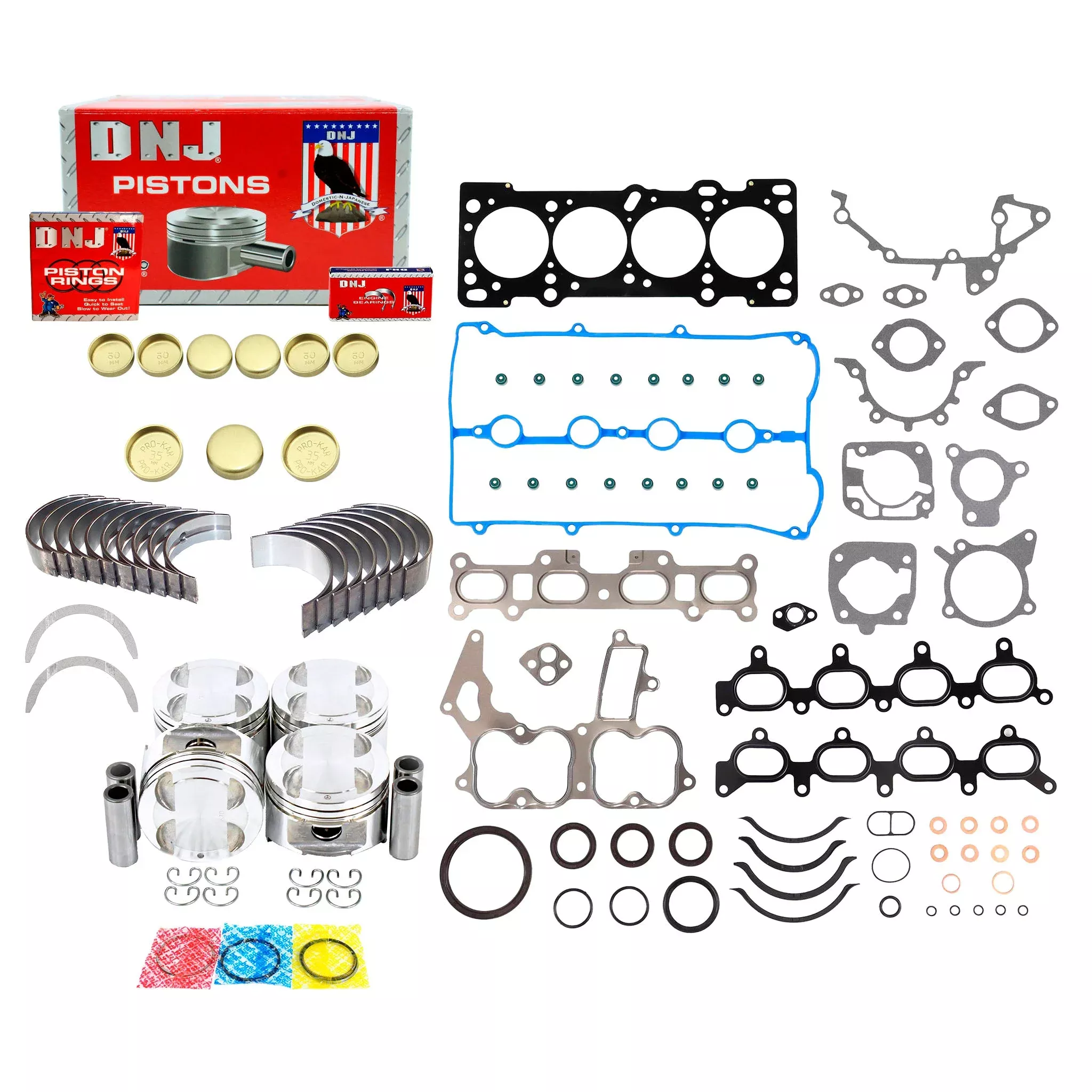 Engine Rebuild Kit 1990-1998 Ford, Mazda, Mercury 1.8L