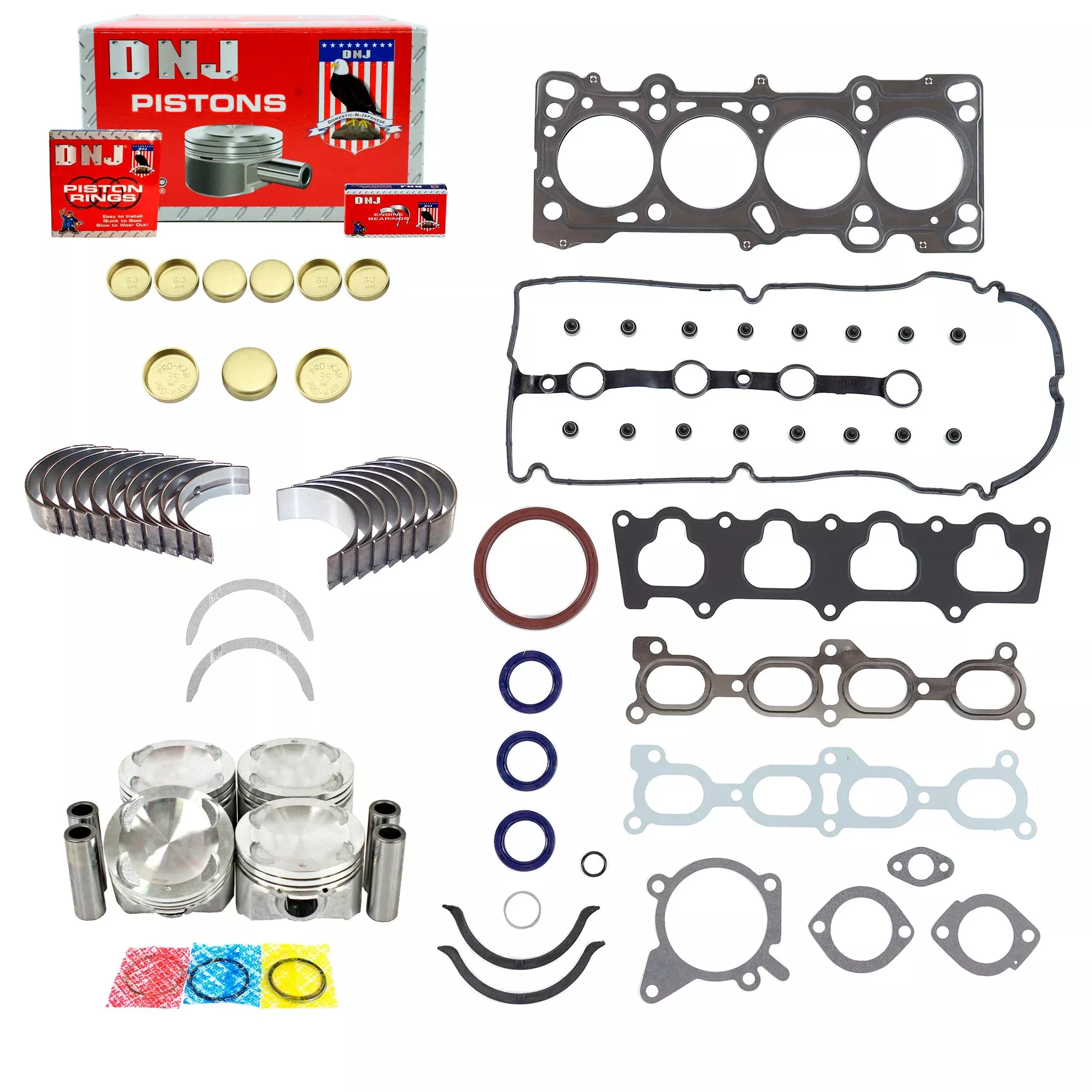 Engine Rebuild Kit 1999-2001 Mazda 1.6L