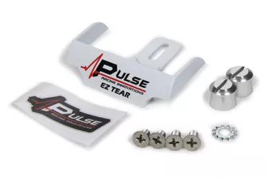 EZ Tear White w/ Silver Tear Off Post EZTS102WP