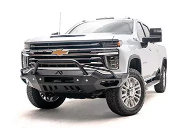 Fab Fours CH20-V4952-1 20-20 Silver HD Vengeance Front Bumper With Bash Armor
