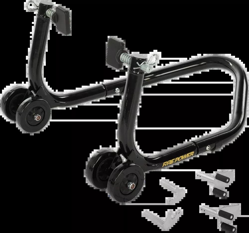 Fire Power Front Rear Paddock Stand Black