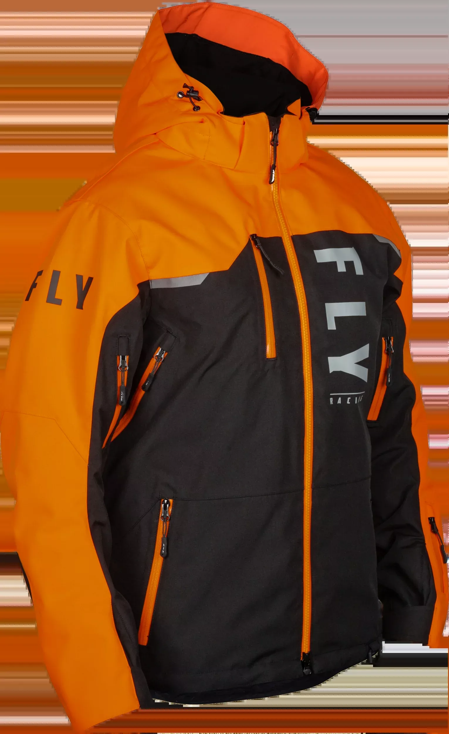 Fly Racing Carbon Jacket Black/Orange 2x-470-52082X