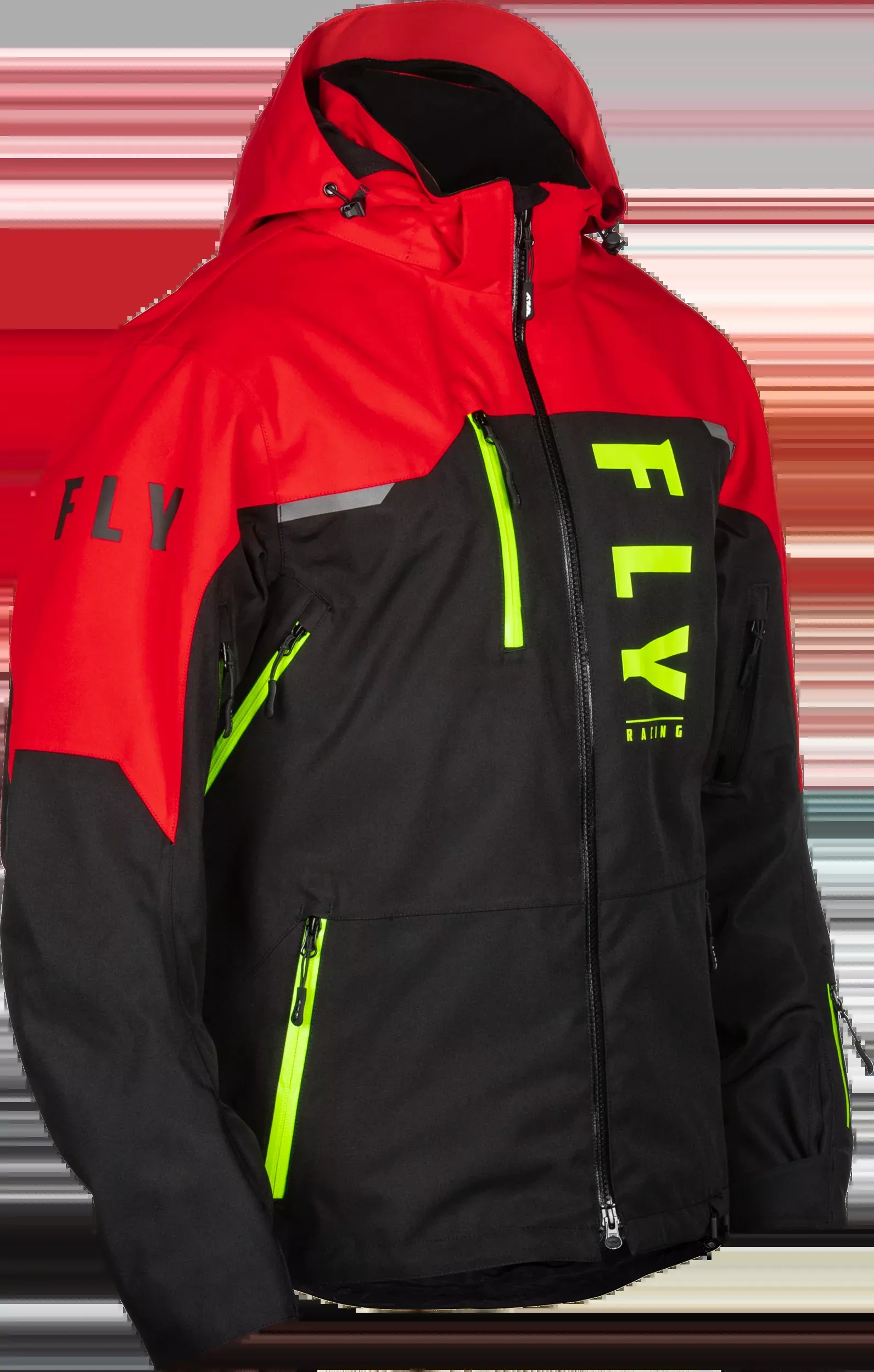 Fly Racing Carbon Jacket Black/Red Xl-470-5209X