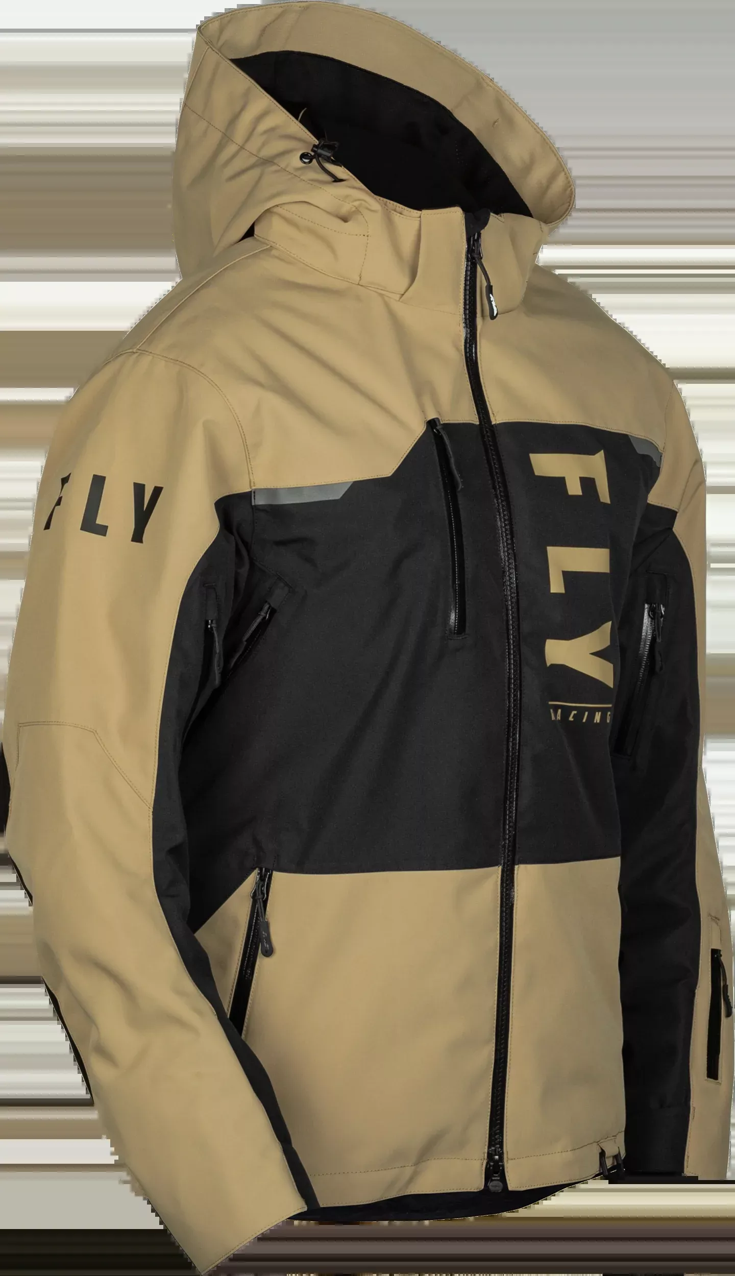 Fly Racing Carbon Jacket Black/Tan Sm-470-5206S