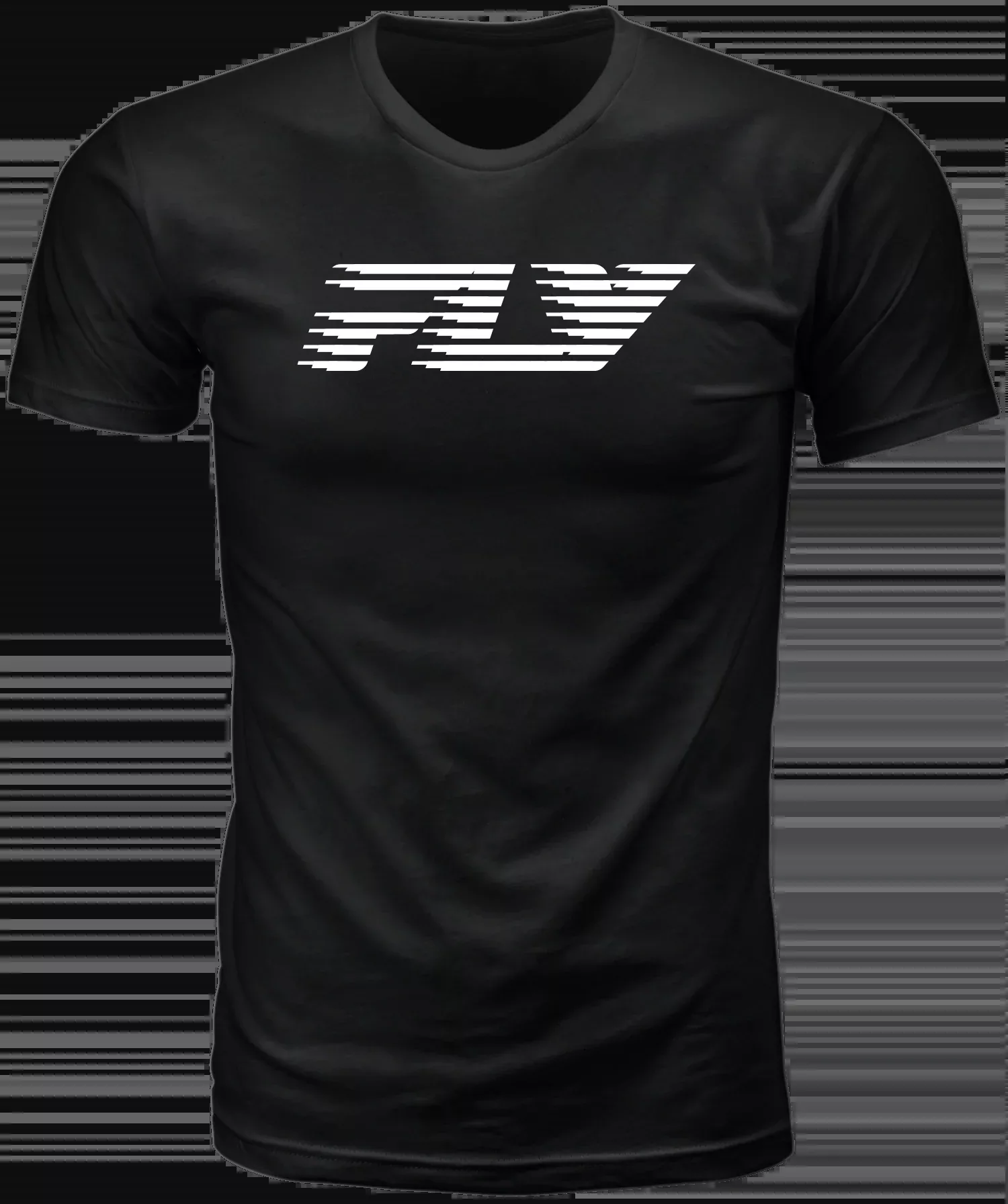 Fly Racing Fly Fast Tee Black Md-354-0400M