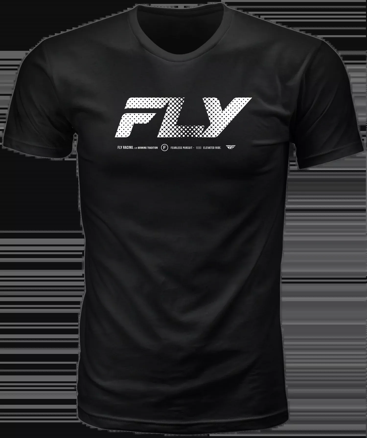 Fly Racing Fly Worldwide Tee Black Md-354-0406M
