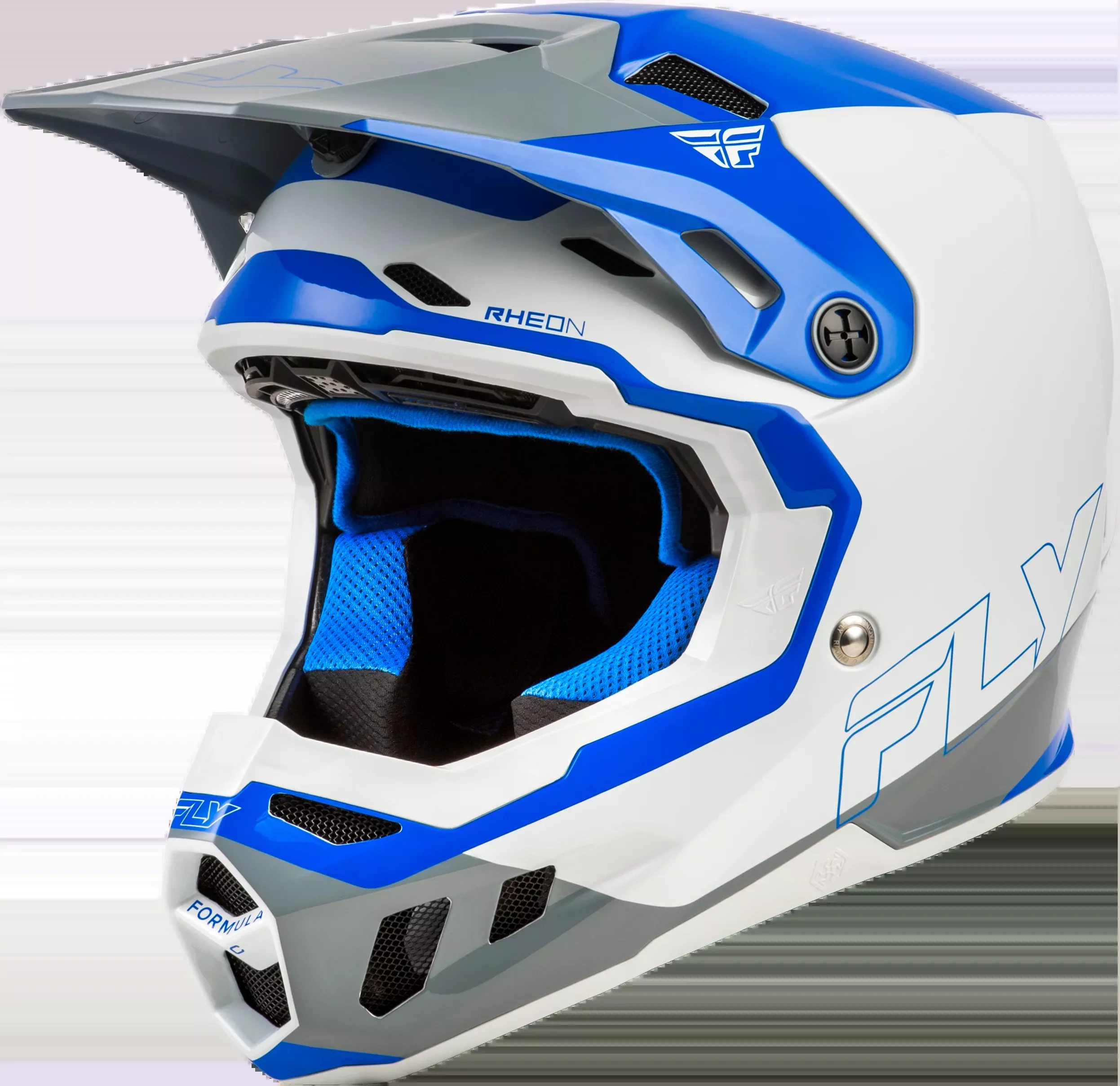 Fly Racing Formula Cc Glide Helmet Blue/Light Grey/Grey Xl-73-4354X