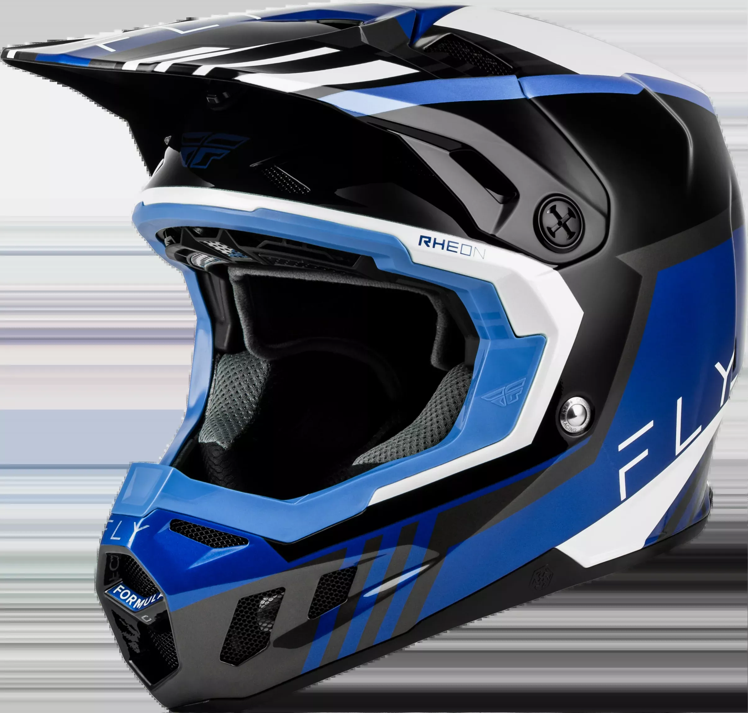 Fly Racing Formula Cc Strike Helmet Black/Blue/Grey/White Md-73-4363M