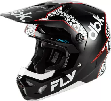 Fly Racing Formula CP DBK Black White Red Helmet