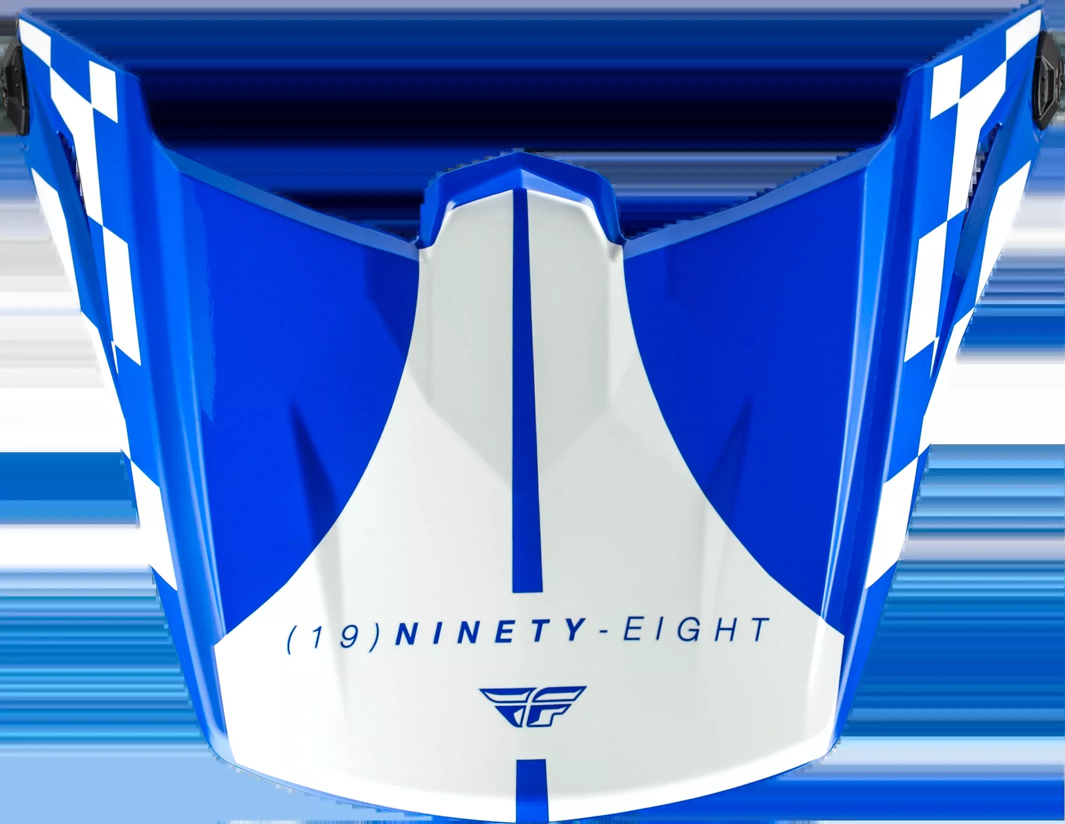 Fly Racing Kinetic Lite Rival Hlmt Visor Gloss Blue/White-73-3475V