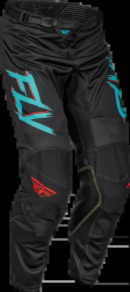 Fly Racing Kinetic Mesh Rave Pants RED Black Mint SZ 32
