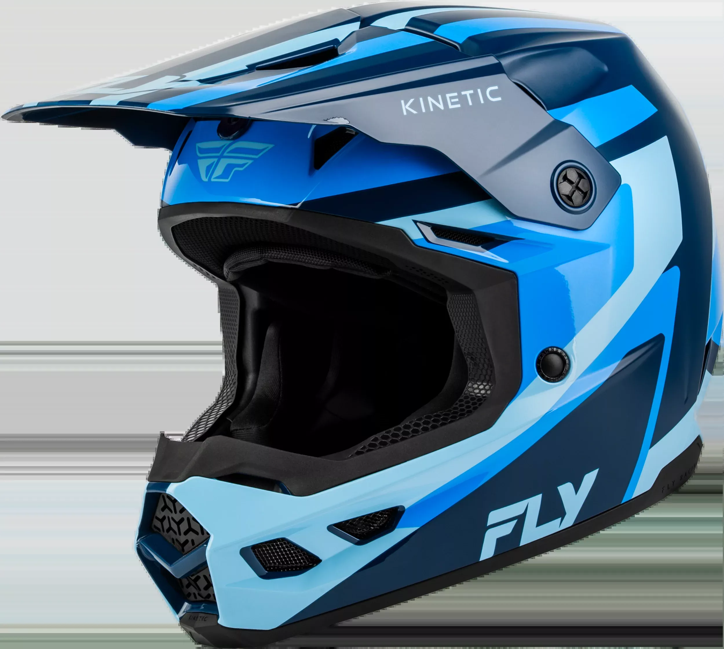 Fly Racing Kinetic Sync Helmet Navy/Blue/Light Blue Xl-73-2003X