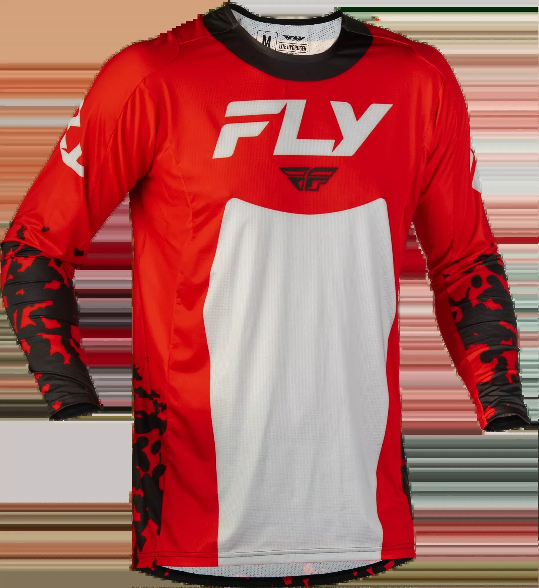 Fly Racing Lite Flake Jersey Red/Grey/Black 2x-380-7222X