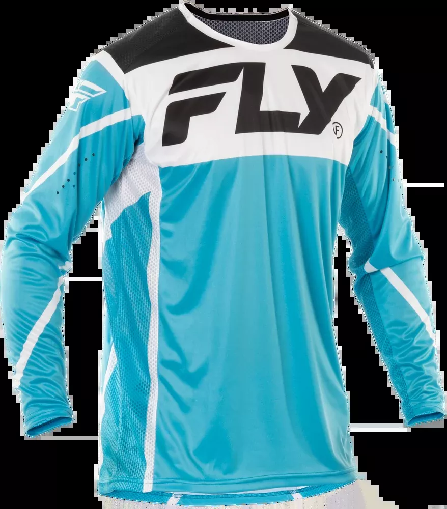 Fly Racing Lite Jersey Blue White Black MD
