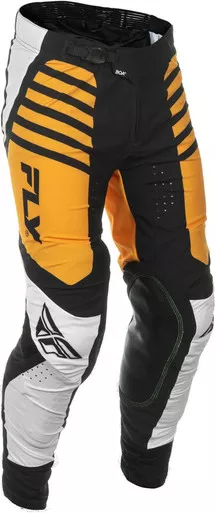 Fly Racing Lite White Black Mustard Pants
