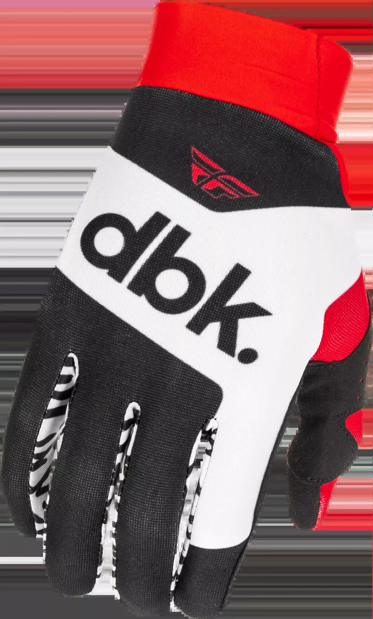 Fly Racing Pro Lite Dbk Gloves Black/White/Red 2x-379-0482X