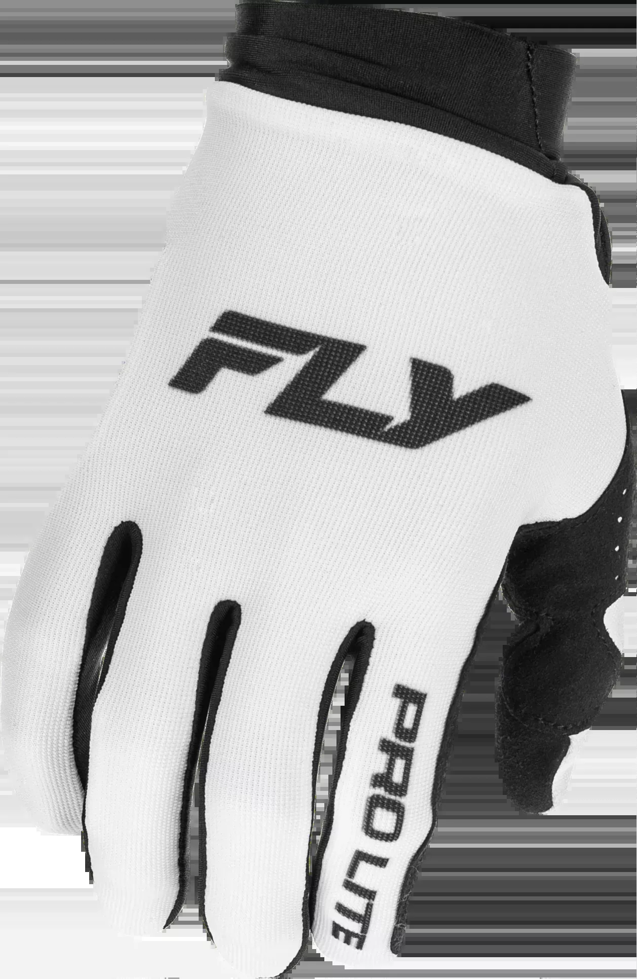 Fly Racing Pro Lite Gloves White/Black Md-379-045M