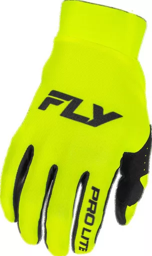 Fly Racing Pro Lite Hi-Vis Black Gloves