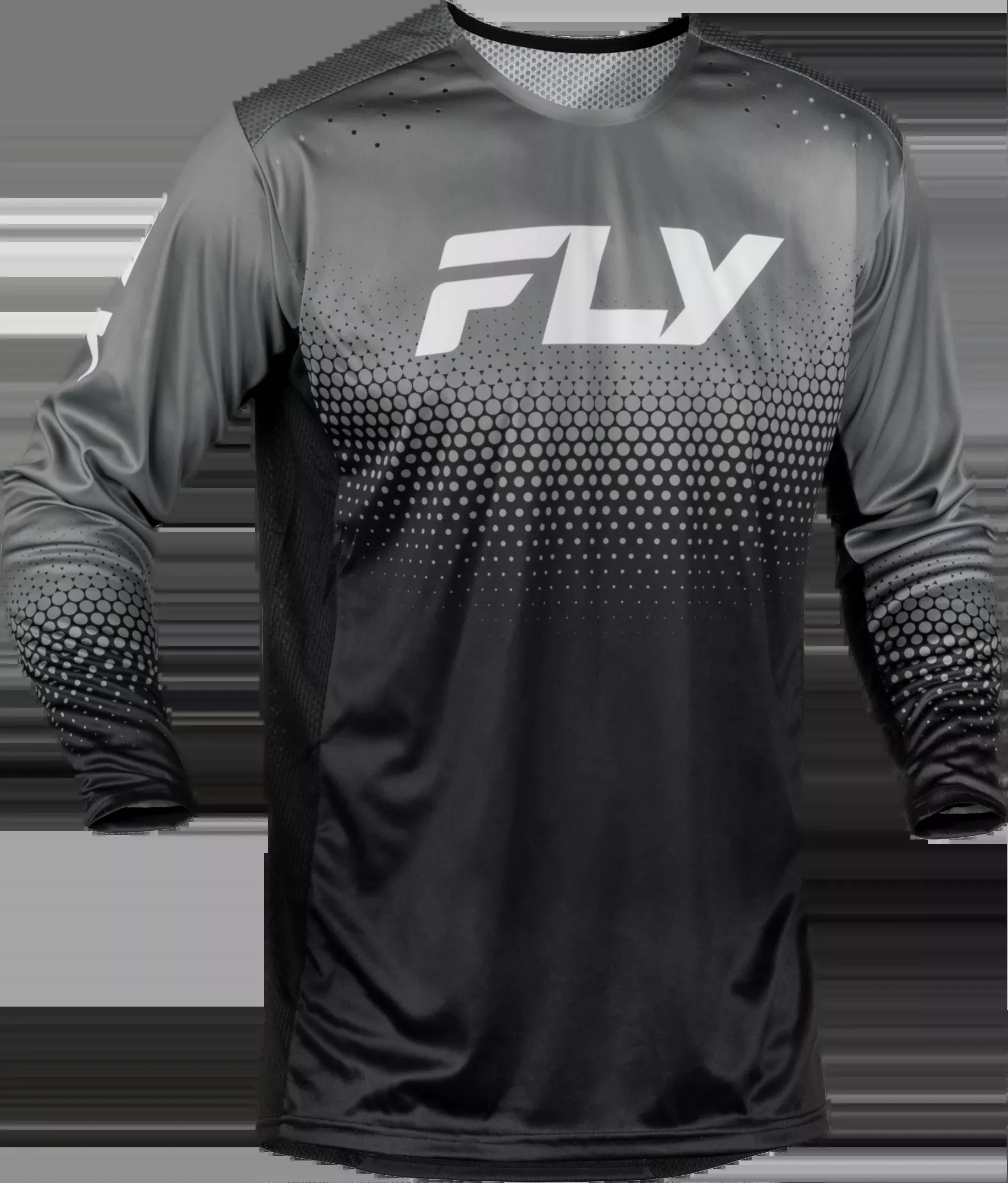 Fly Racing Rayce Sonar Bicycle Jersey Black/Grey/White Md-380-050M