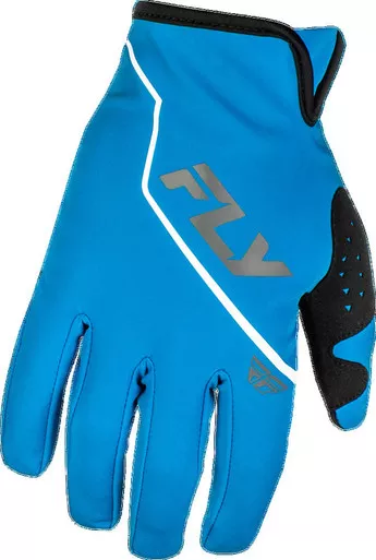 Fly Racing Windproof Blue Grey Gloves