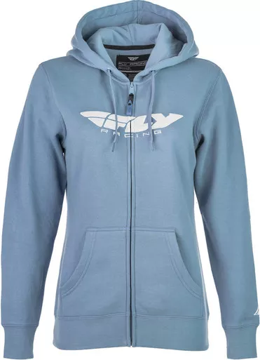 Fly Racing Women's Corporate Light Blue Zip Up