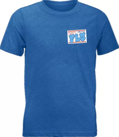 Fly Racing Youth Graffiti Blue Tee