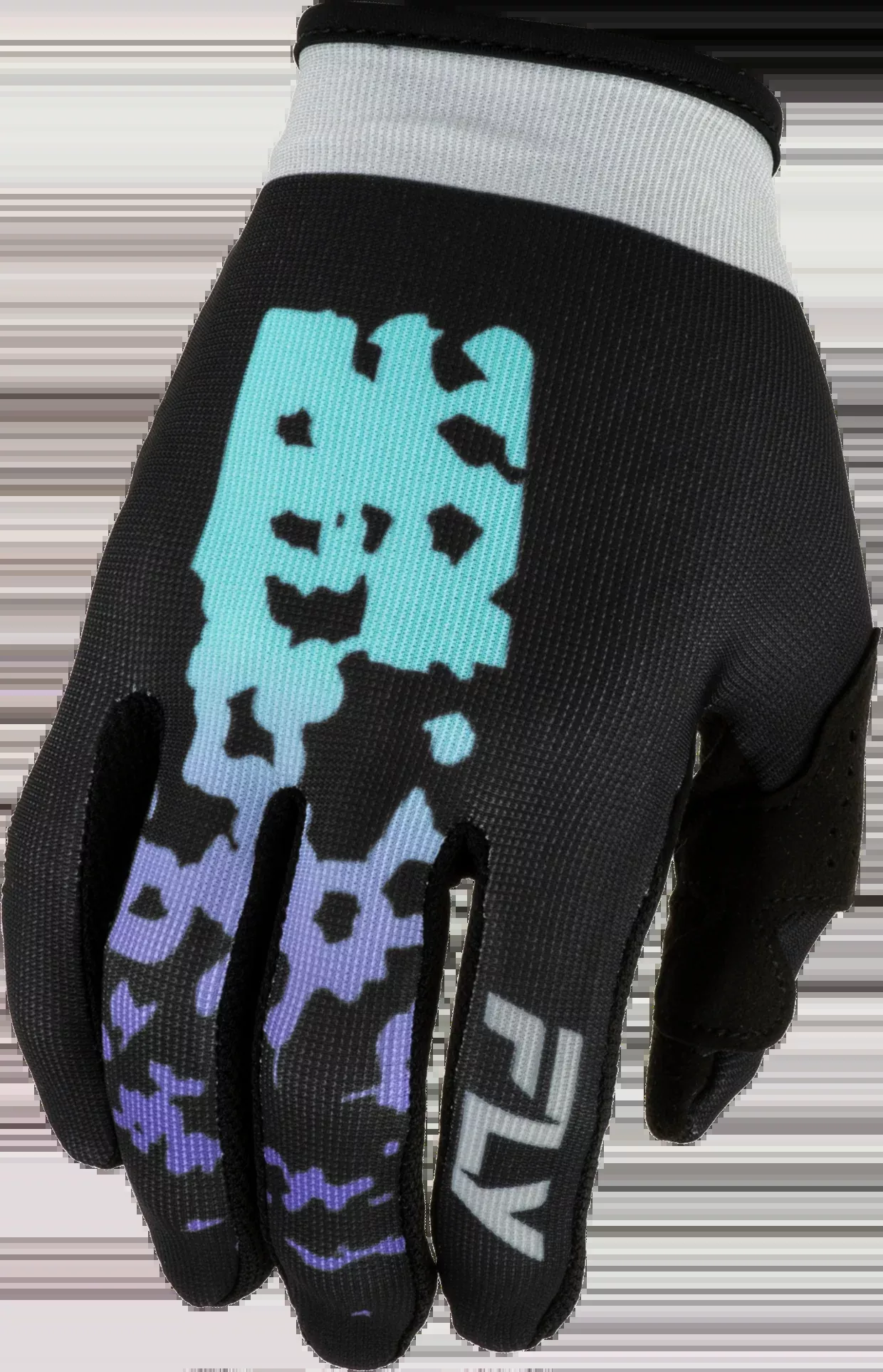 Fly Racing Youth Lite Flake Gloves Black/Grey/Multi Ym-380-710YM