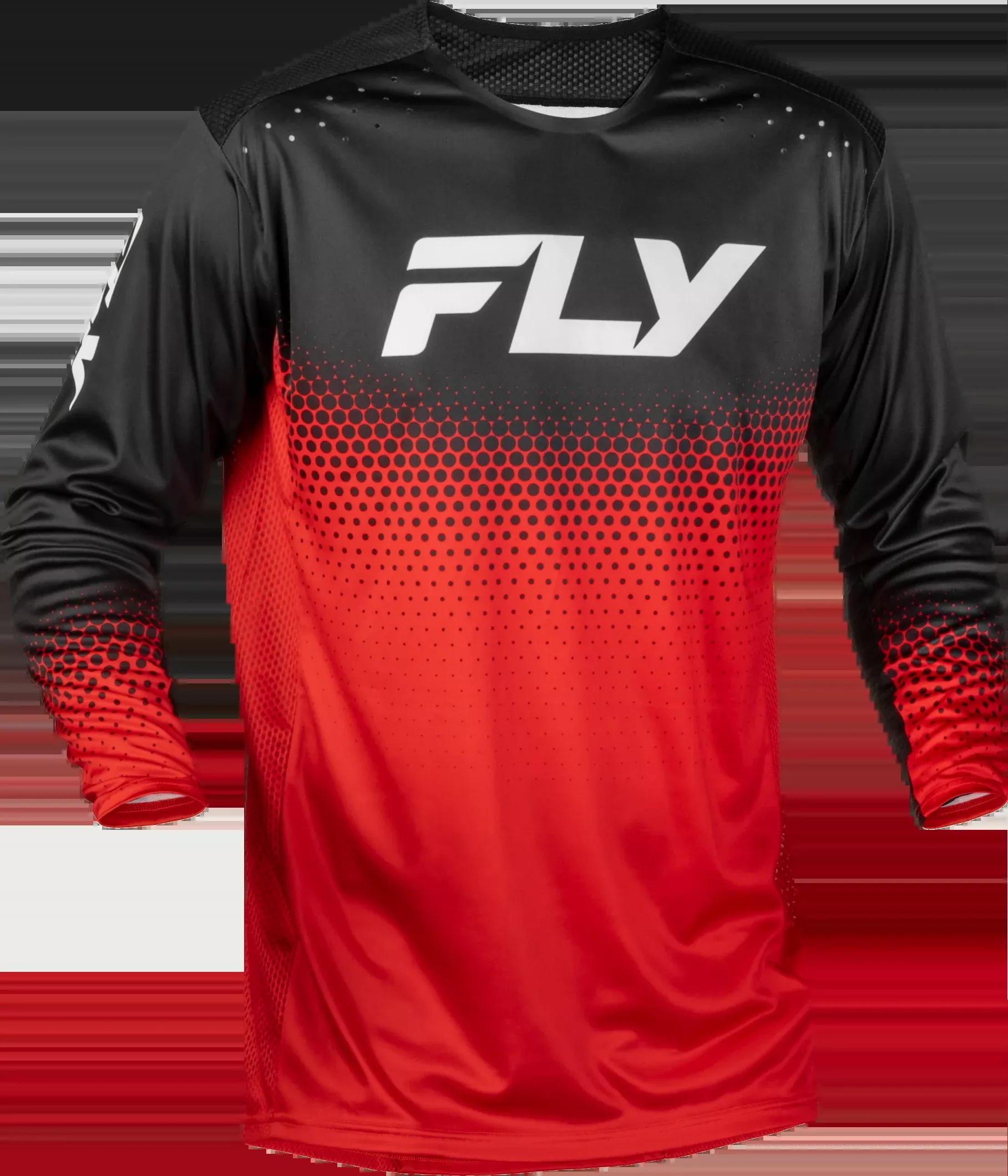 Fly Racing Yth Rayce Sonar Bicycle Jersey Red/Black/White Ys-380-052YS