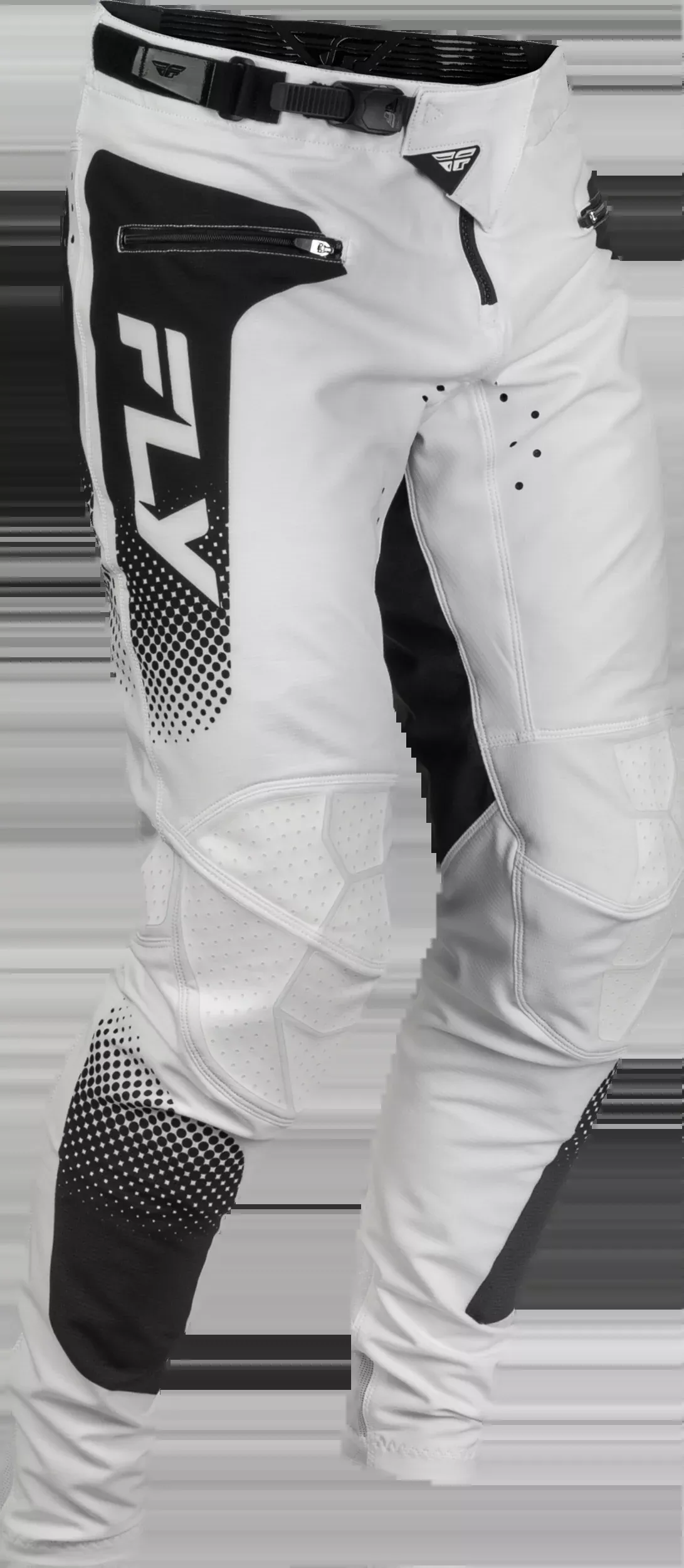 Fly Racing Yth Rayce Sonar Bicycle Pants White/Black Sz 22-380-06122