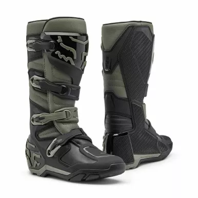 Fox Racing V25 Comp X Gray Black Boots