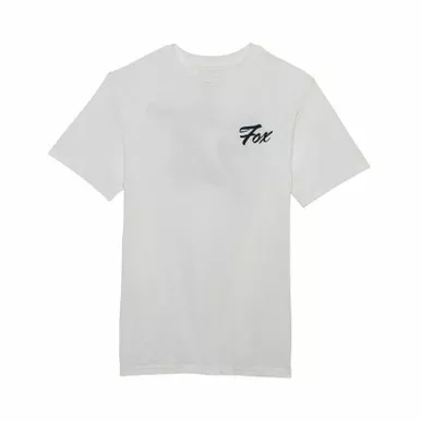 Fox Racing V25 Scripted SS Prem Opt White Tee