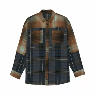 Fox Racing V25 Womens Oversized Dark Vintage Flannel