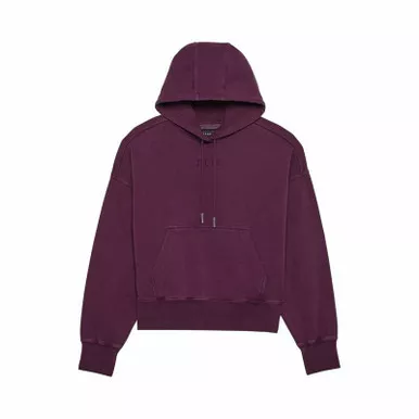 Fox Racing V25 Womens Wordmark Oversized Sangria Fleece Pullover