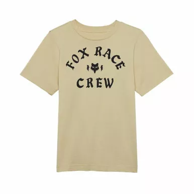 Fox Racing V25 Youth Race Crew SS Cream Tee