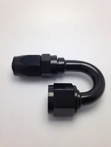 Fragola 231808-BL Pro-Flow Black Size -8 180° Hose Fitting