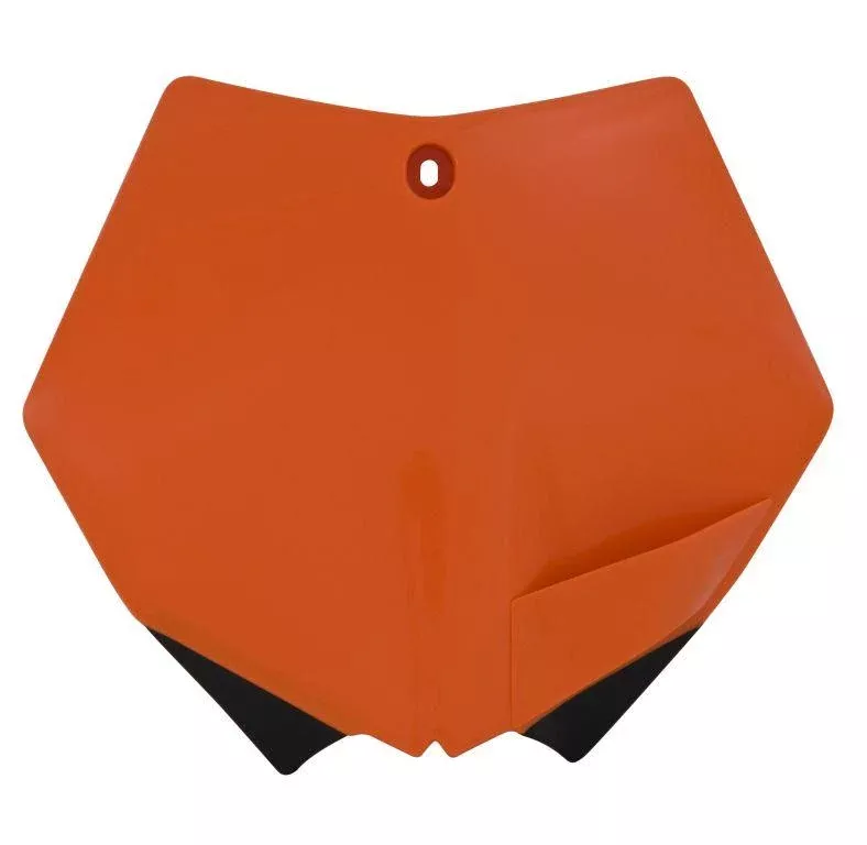 FRONT PLATE 07-12 KTM ORANGE, RTECH R-TBKTMAR0007