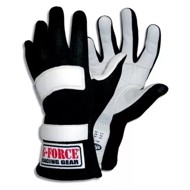 G-Force GF5 Racing Gloves Child Medium Black 4101CMDBK