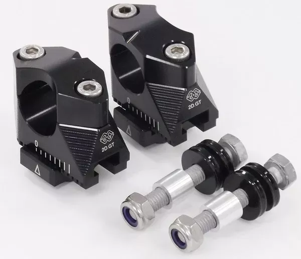 Gilles Tooling 2DGT Adjustable Handlebar Brackets With ABK-10 Black