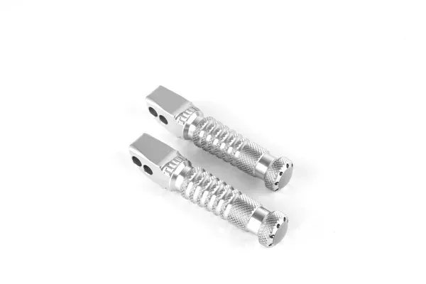 Gilles Tooling Replacement Footrests Sport, Pillion, Silver