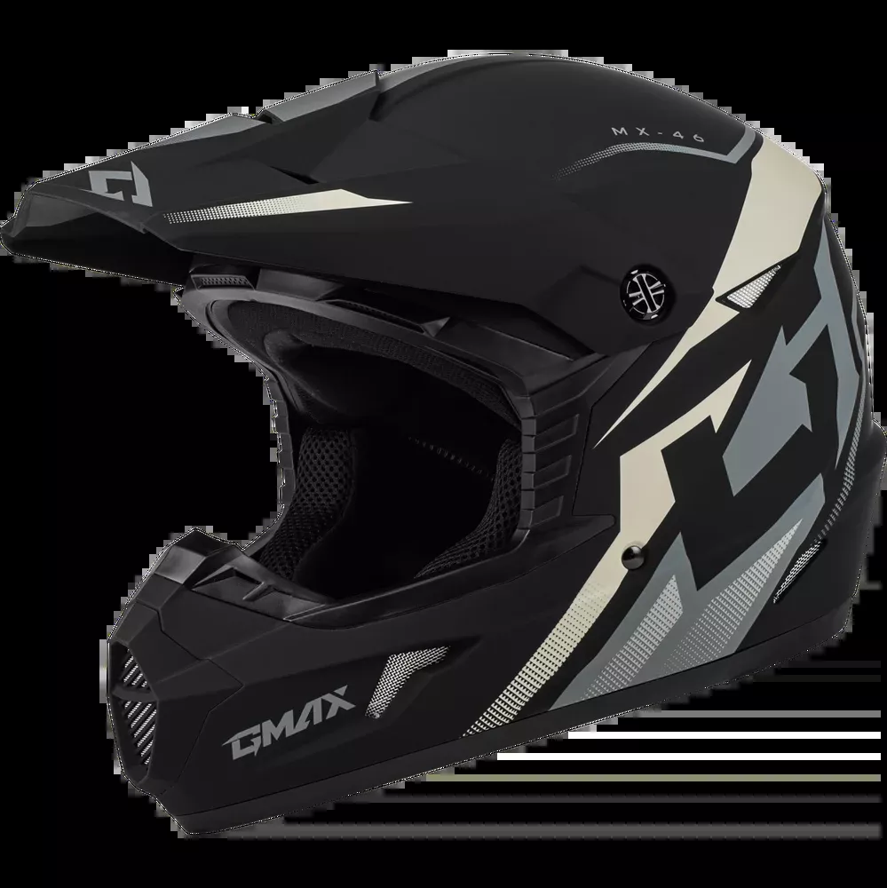 Gmax MX-46 Compound Helmet Matte Black Grey White XL - D3464427