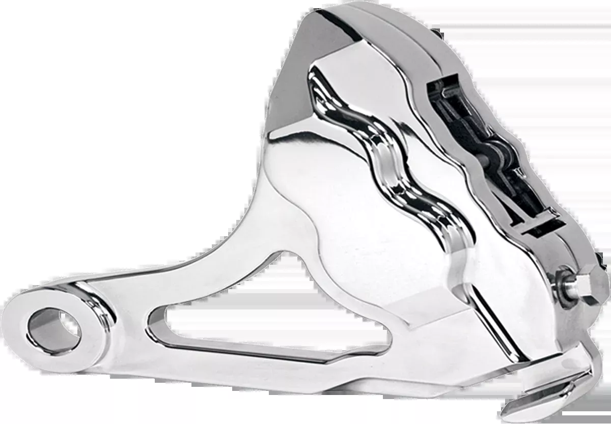 Hawg Halters Inc 4-Piston Caliper - Rear - Chrome-RKSTCC506