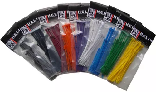 Helix Cable Ties 8″ Black 100/PK – 303-4125