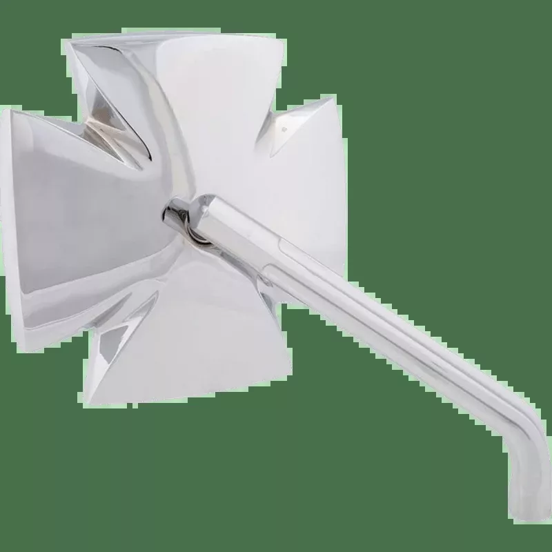 Highsider Mirror Iron Cross Chrome Pair
