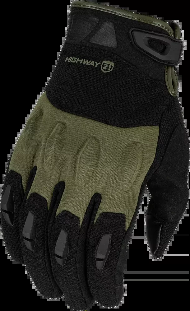 Highway 21 Fury Gloves Black Olive 2X