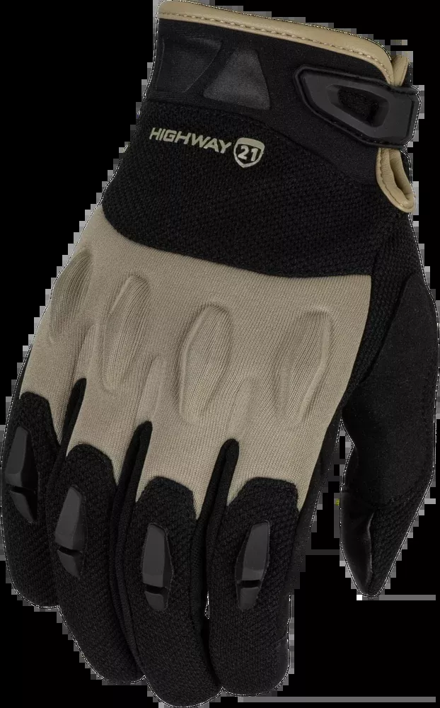 Highway 21 Fury Gloves Black Sand 2X