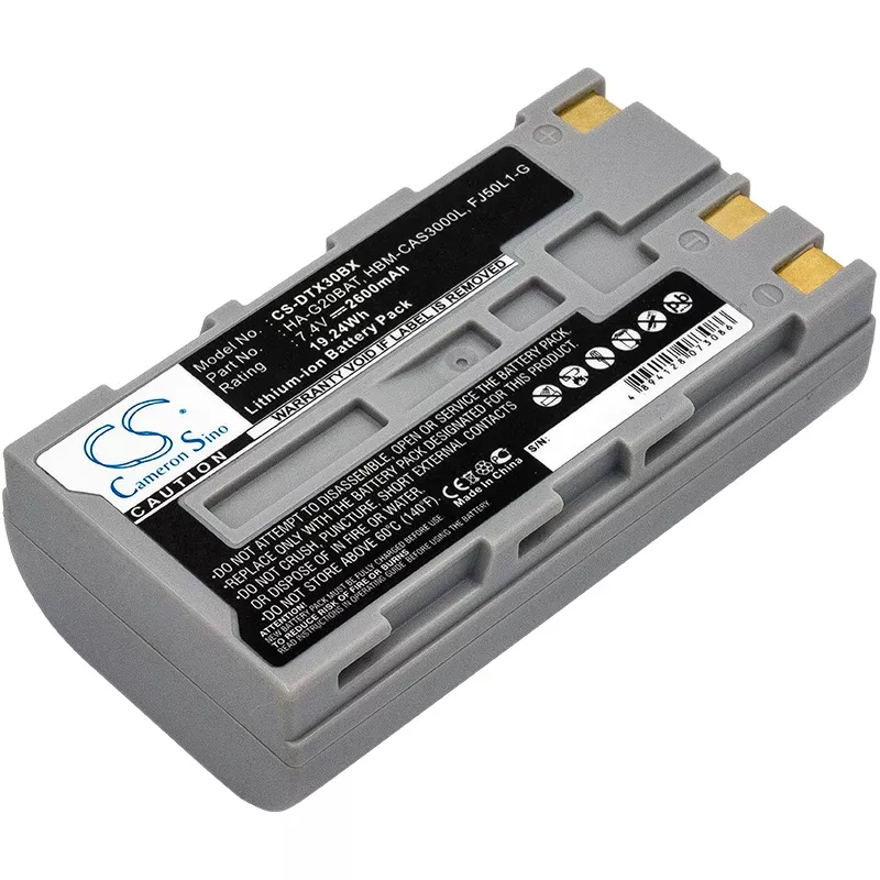 Hioki LR8511 LR8510 2600mAh Barcode Replacement Battery